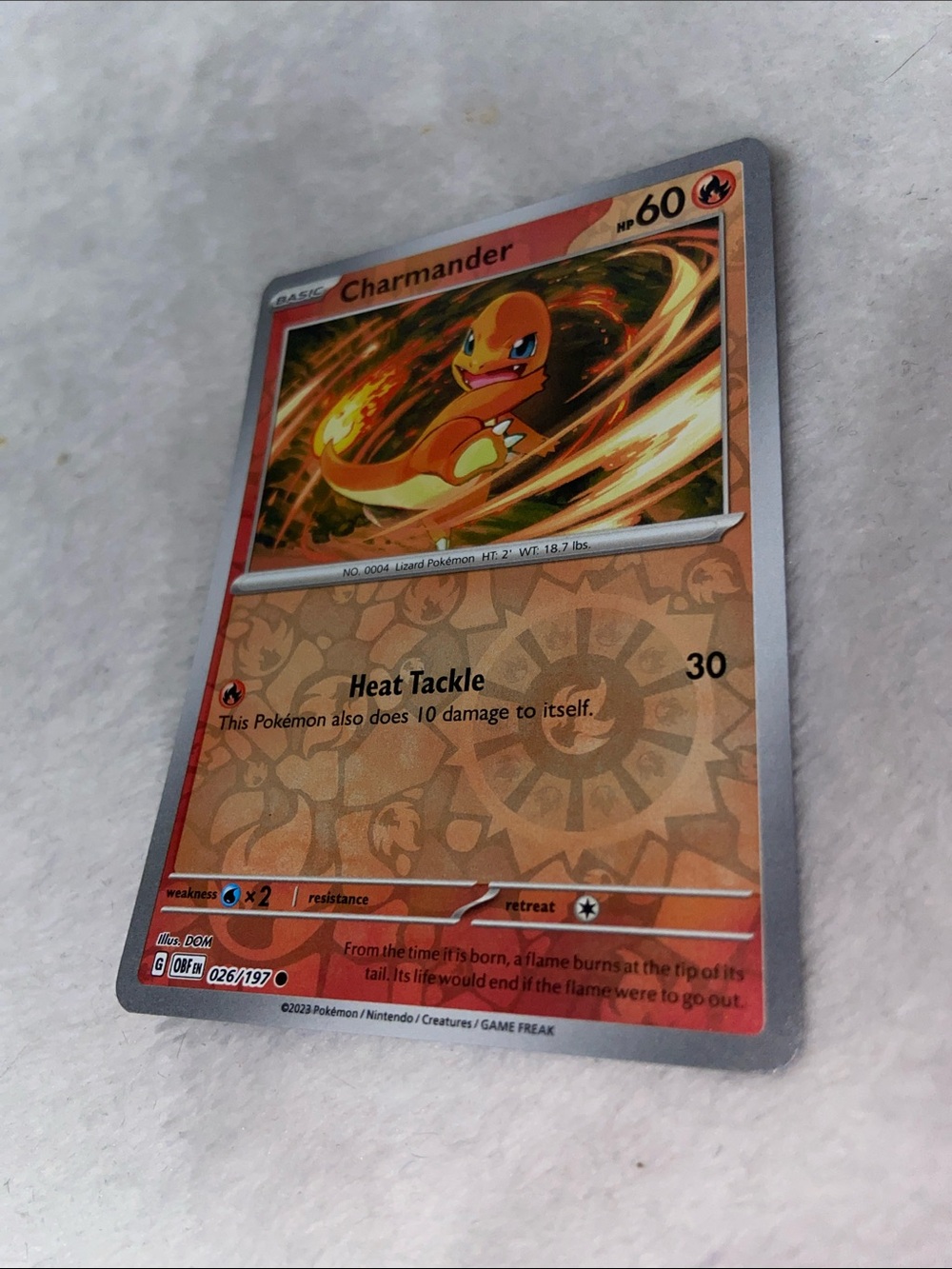 Charmander #026/197 Scarlet & Violet: Obsidian Flames (OBF)
